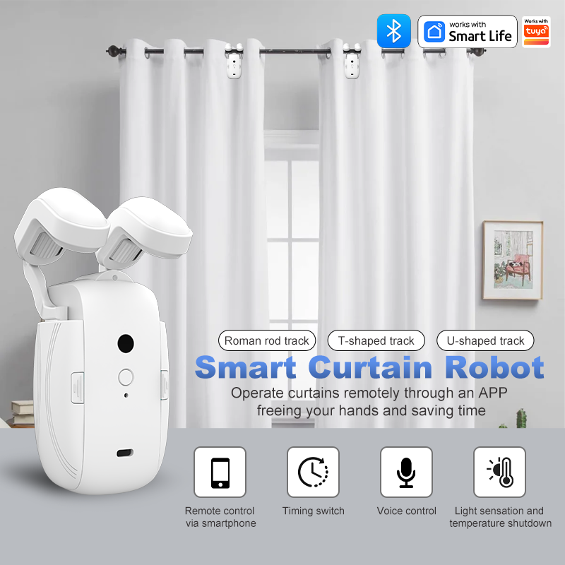 Curtain Rods - Pembuka Tirai Otomatis Cerdas dengan WiFi,