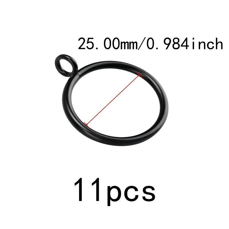 11 buah Cincin Gorden 25mm den - Curtain Rods ulasan dan harga