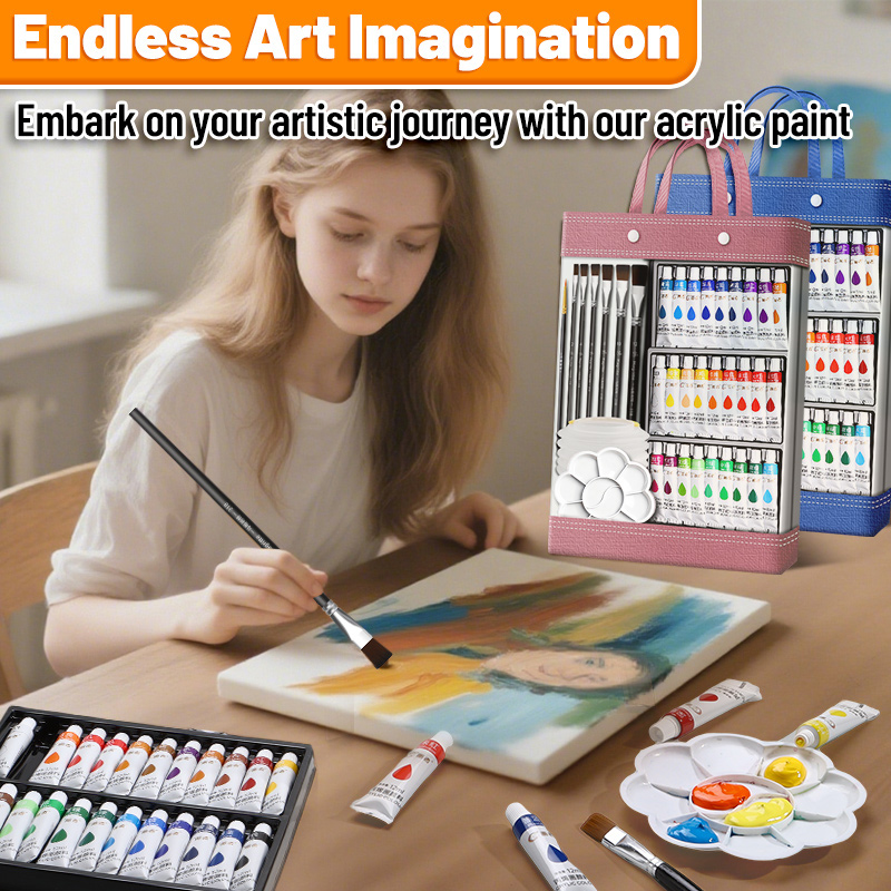 Set Cat Akrilik Berkualitas Ti - Paint Brush ulasan dan harga